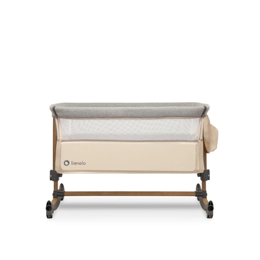 Lionelo - Baby wieg 3in1 LEONIE grijs/beige