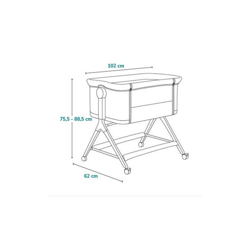 Lionelo - Baby wieg 3in1 LEONIE PLUS beige