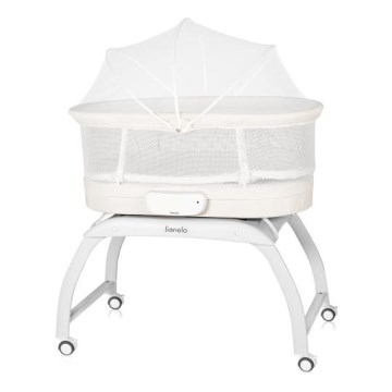 Lionelo - Babybed met weegschaal CORAL White
