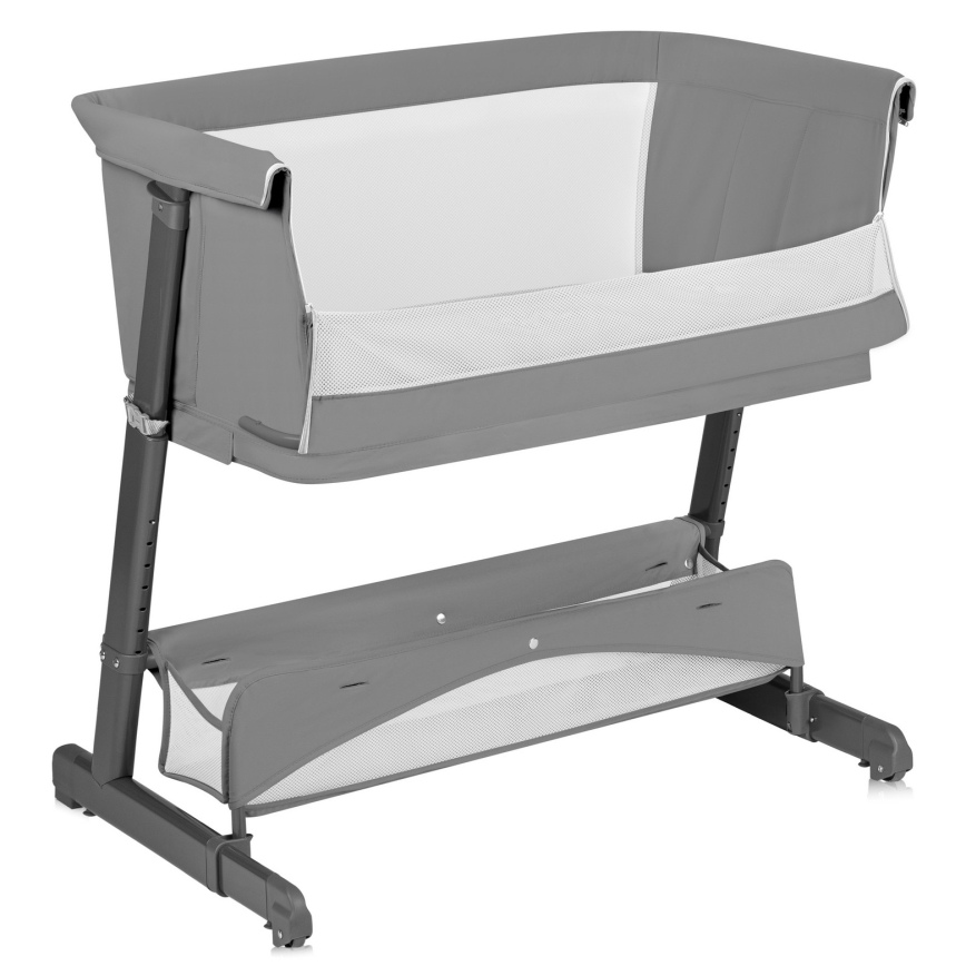 Lionelo - Babybedje 5-in-1 THOMI PLUS Grijs Beton
