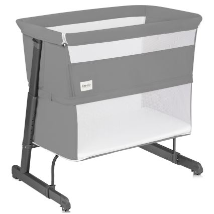 Lionelo - Babybedje 5-in-1 THOMI PLUS Grijs Beton