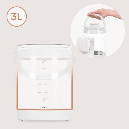 Lionelo - Babymelkbereider BABYPRESTO 2.0 1200W/230V Wit