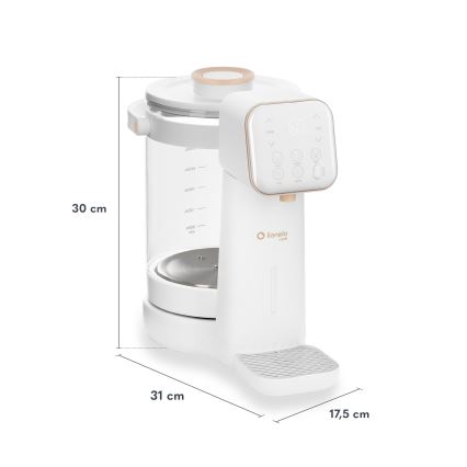Lionelo - Babymelkbereider BABYPRESTO 2.0 1200W/230V Wit