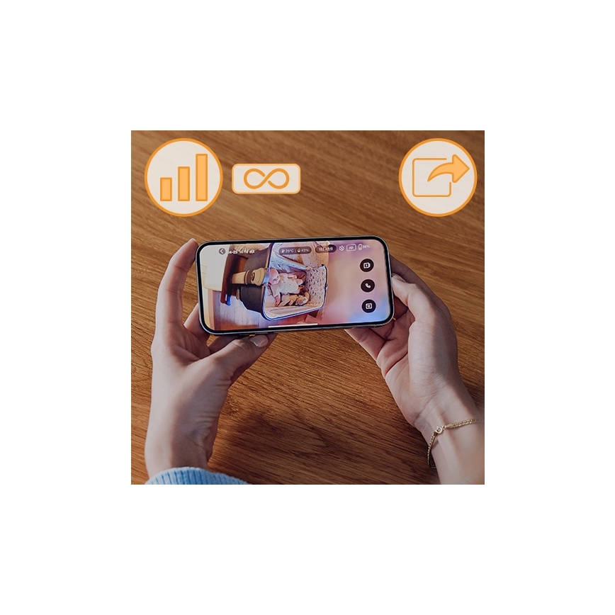 Lionelo - Babyphone rechargeable BABYLINE GO 5V 3350 mAh