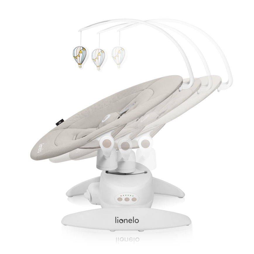 Lionelo - Babyschommel IRIS met melodie, 4xAA, Beige Sand