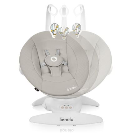 Lionelo - Babyschommel IRIS met melodie, 4xAA, Beige Sand