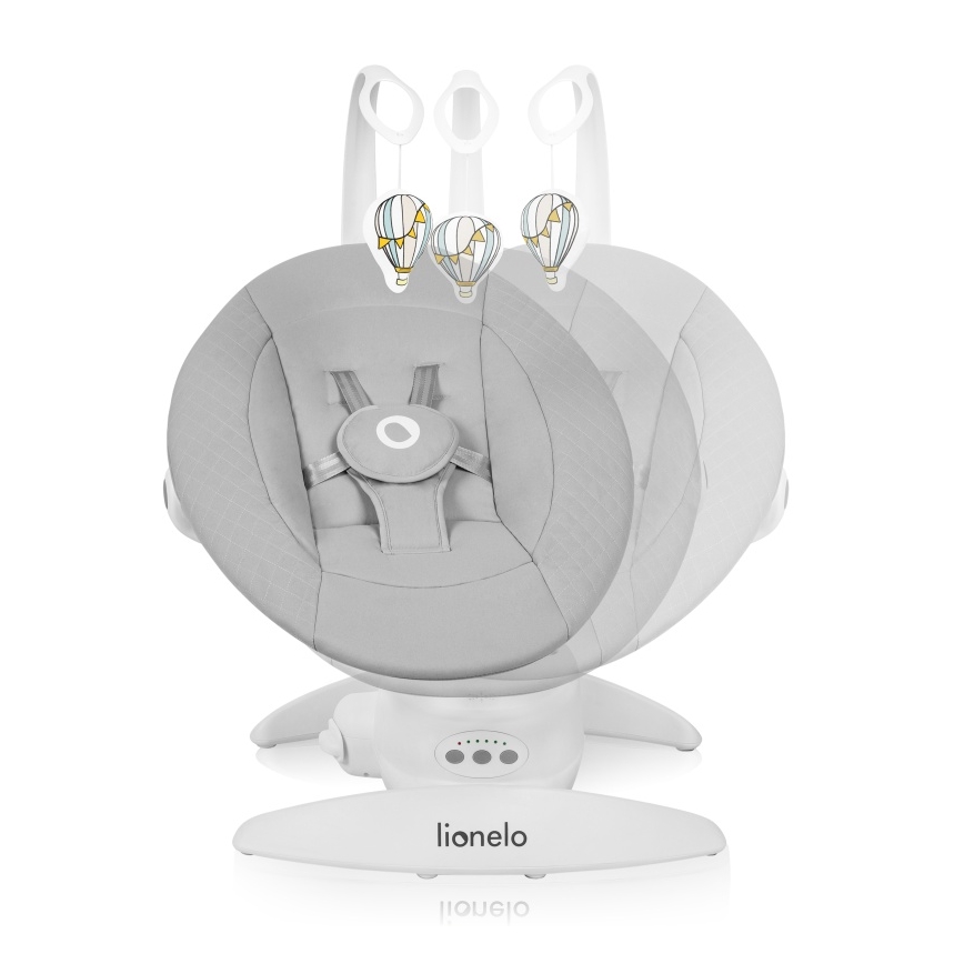 Lionelo - Babyschommel met melodie IRIS Grey Concrete