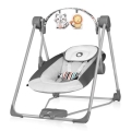 Lionelo - Babyschommel OTTO 4xLR14 Cozy Grey