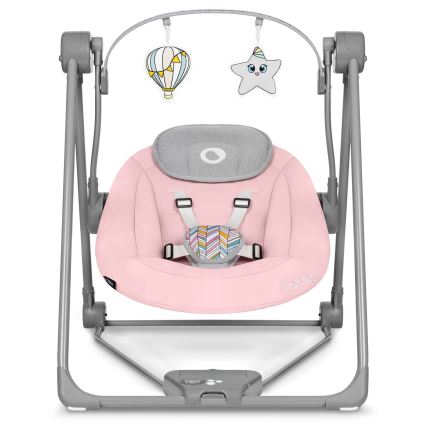 Lionelo - Babyschommel OTTO 4xLR14 Pink Baby