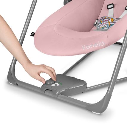 Lionelo - Babyschommel OTTO 4xLR14 Pink Baby