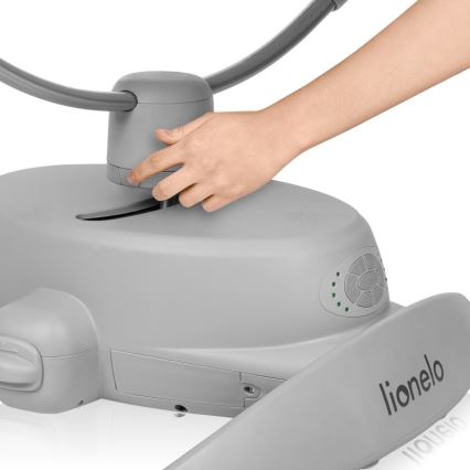 Lionelo - Babywip met melodie MELL Grey Stone 4xAA + afstandsbediening