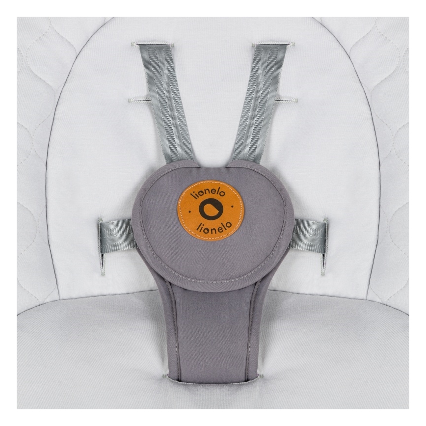 Lionelo - Babywip met melodie MELL Grey Stone 4xAA + afstandsbediening