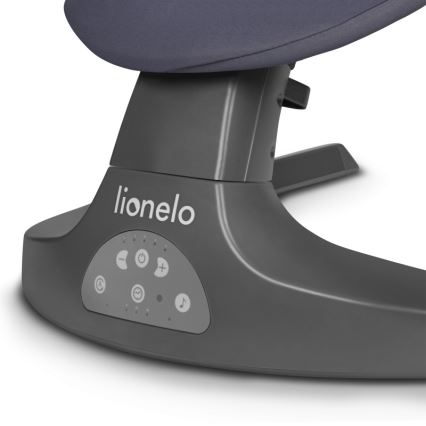 Lionelo - Babywip met melodie RALF 4xAA Grijs/Wit + afstandsbediening