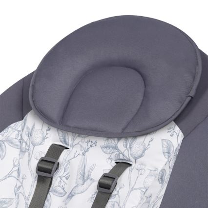 Lionelo - Babywip met melodie RALF 4xAA Grijs/Wit + afstandsbediening