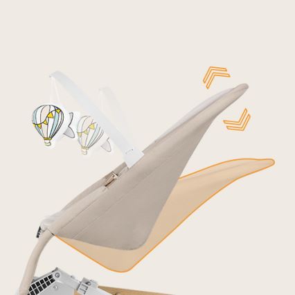 Lionelo - Kinderwipstoel LILAC beige