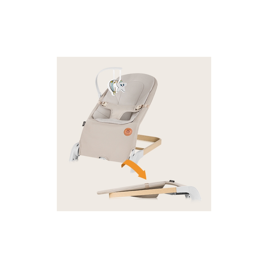 Lionelo - Kinderwipstoel LILAC beige