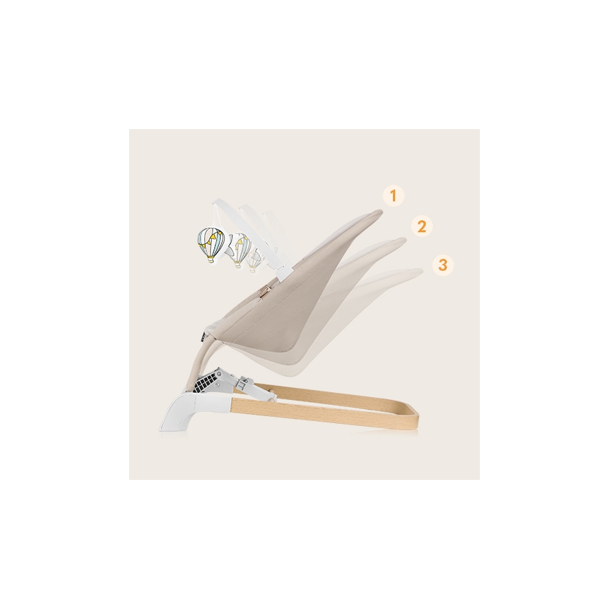 Lionelo - Kinderwipstoel LILAC beige