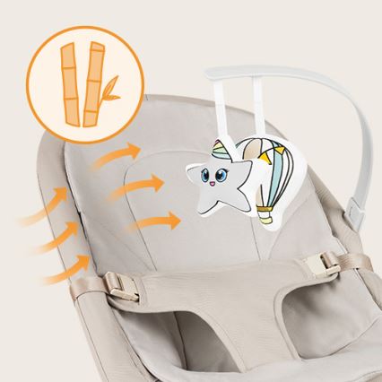 Lionelo - Kinderwipstoel LILAC beige
