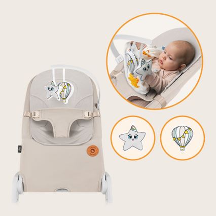 Lionelo - Kinderwipstoel LILAC beige