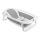 Lionelo - Baignoire pliable pour bébé avec thermomètre BABY BUBBLE 2x LR44 Grey Dove