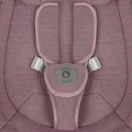Lionelo - Balancelle musicale pour bébé BLOSSOM Pink Mauve + télécommande