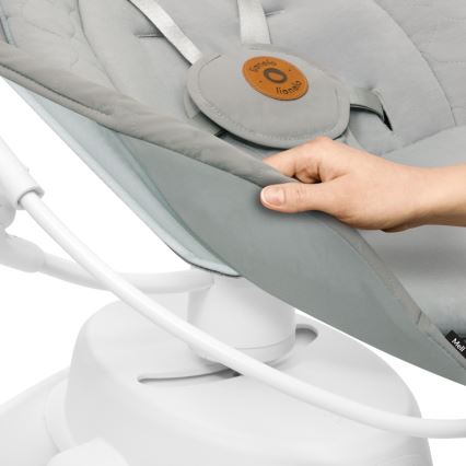 Lionelo - Balancelle musicale pour bébé MELL beige sable 4xAA + télécommande
