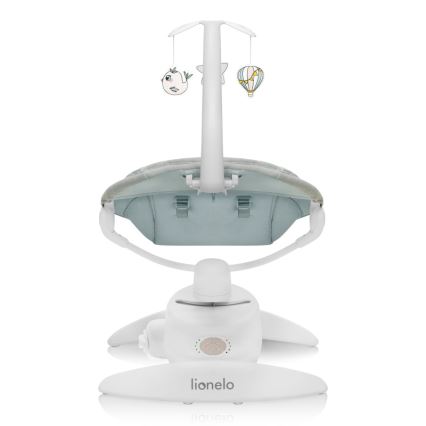 Lionelo - Balancelle pour bébé avec mélodie MELL Beige Sable 4xAA + télécommande