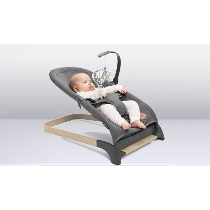 Lionelo - Balancelle pour bébé JUNE grise