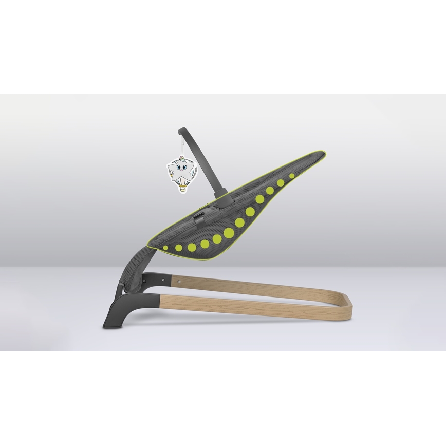 Lionelo - Balancelle pour bébé JUNE grise