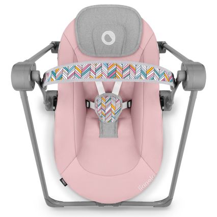 Lionelo - Balancelle pour bébé OTTO 4xLR14 Rose Baby