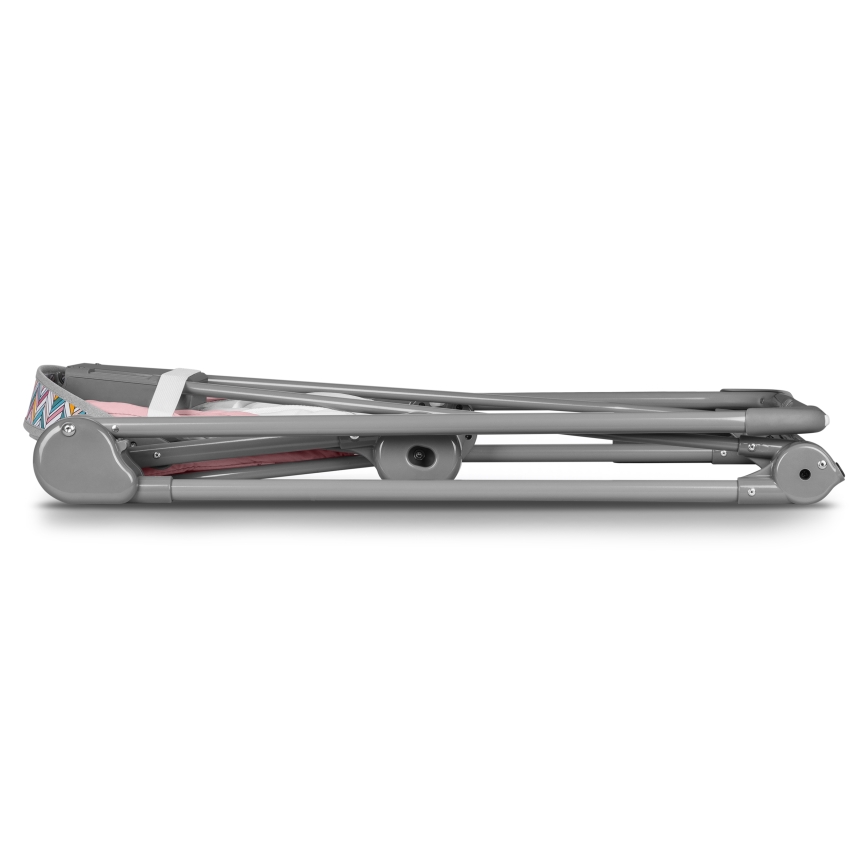 Lionelo - Balancelle pour bébé OTTO 4xLR14 Rose Baby