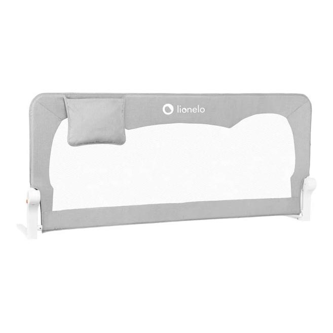 Lionelo - Barrière de sécurité pour lit HANNA Gris mélangé