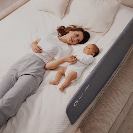 Lionelo - Barrière de sécurité pour lit LORA gris foncé