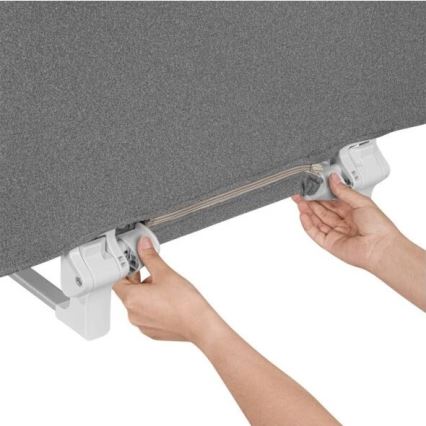 Lionelo - Barrière de sécurité pour lit LORA gris foncé
