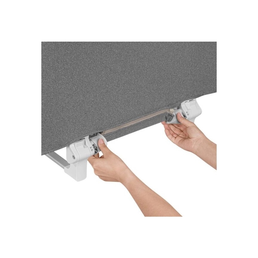 Lionelo - Barrière de sécurité pour lit LORA gris foncé