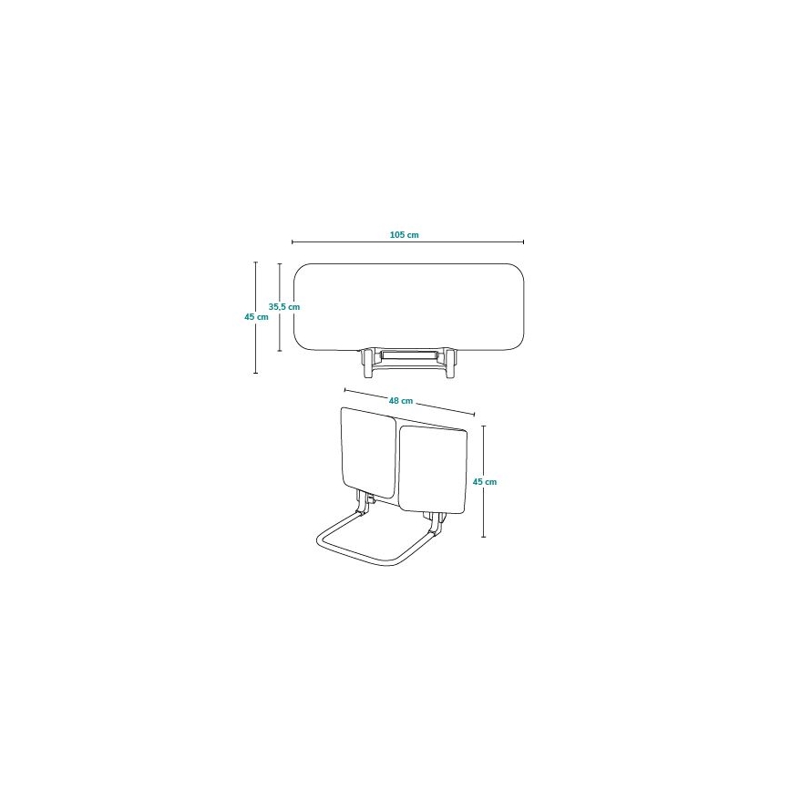 Lionelo - Barrière de sécurité pour lit LORA gris