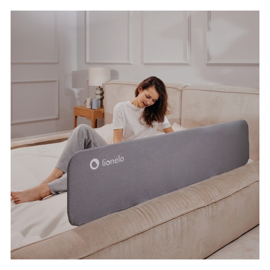 Lionelo - Barrière de sécurité pour lit LORA XL gris foncé