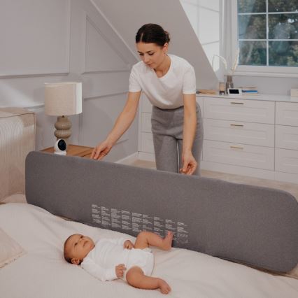 Lionelo - Barrière de sécurité pour lit LORA XL gris foncé