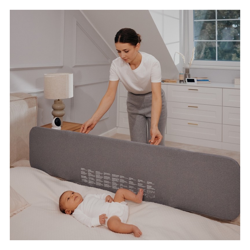 Lionelo - Barrière de sécurité pour lit LORA XL gris foncé
