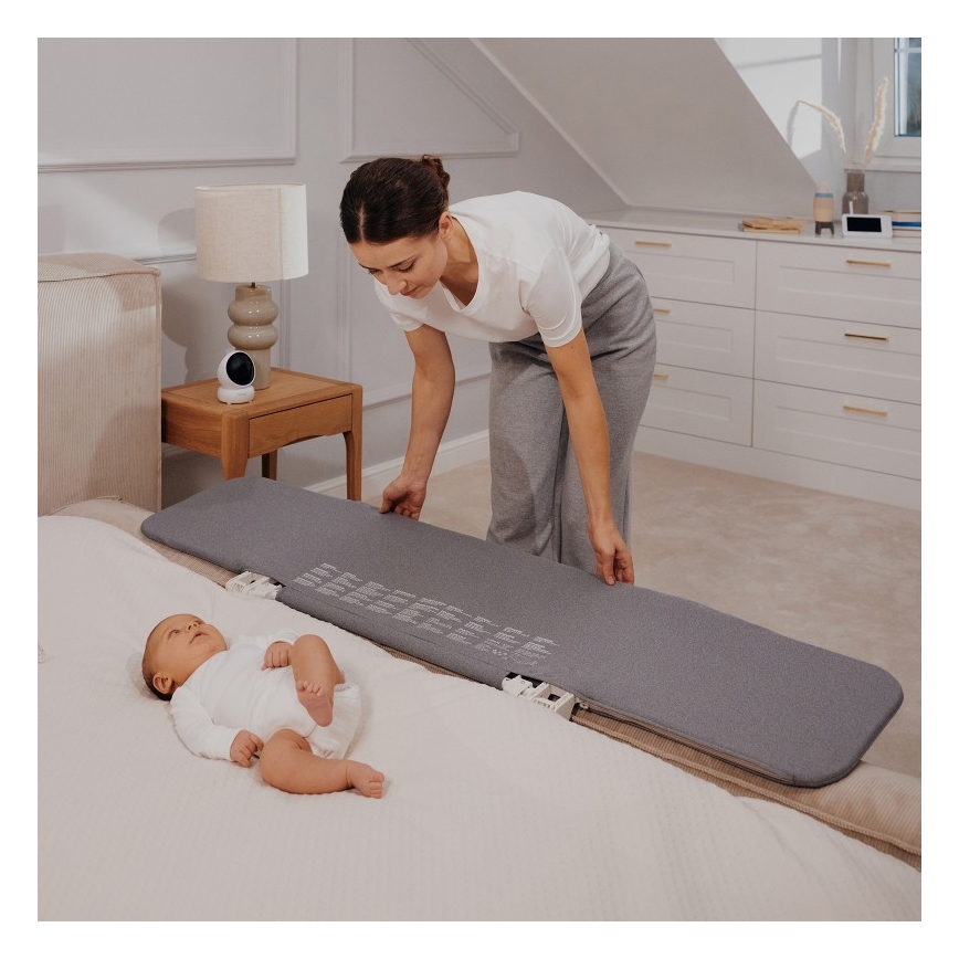 Lionelo - Barrière de sécurité pour lit LORA XL gris foncé