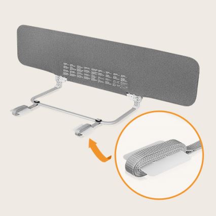 Lionelo - Barrière de sécurité pour lit LORA XL gris foncé