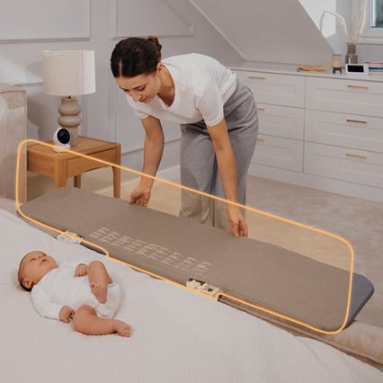 Lionelo - Barrière de sécurité pour lit LORA XL gris foncé