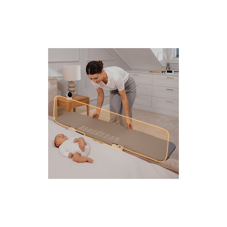 Lionelo - Barrière de sécurité pour lit LORA XL gris foncé