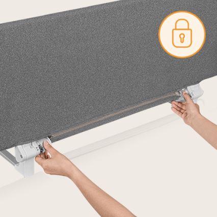 Lionelo - Barrière de sécurité pour lit LORA XL gris foncé