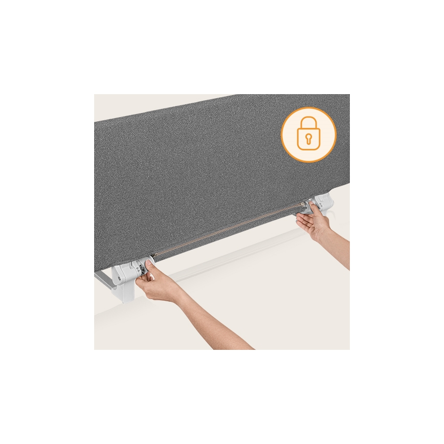 Lionelo - Barrière de sécurité pour lit LORA XL gris foncé