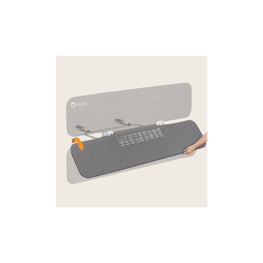 Lionelo - Barrière de sécurité pour lit LORA XL gris foncé