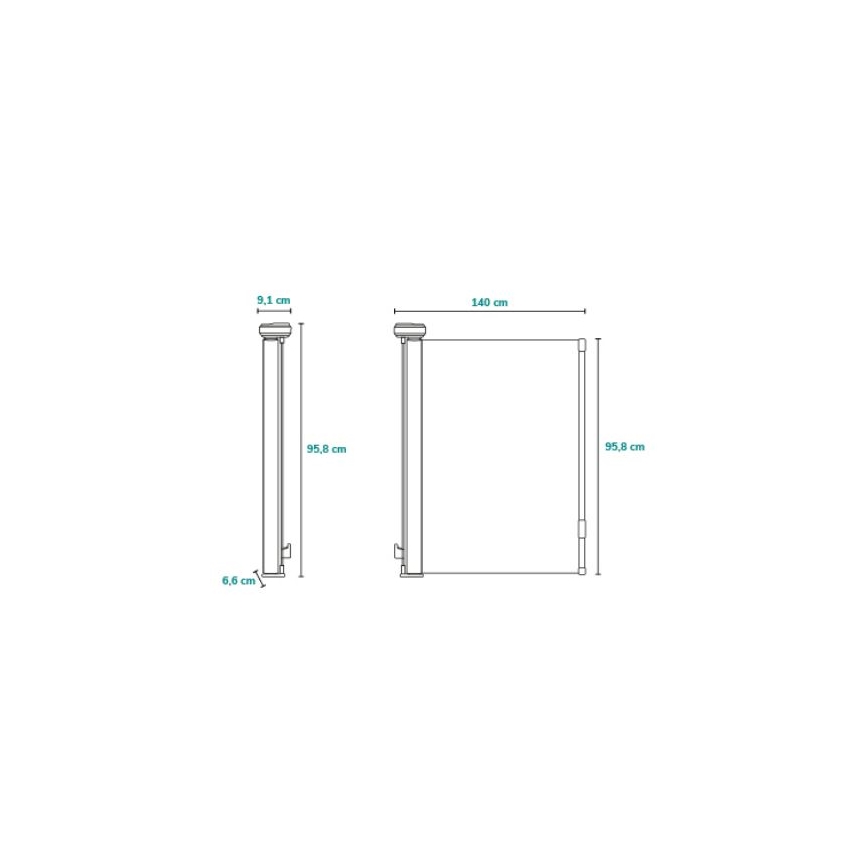 Lionelo - Barrière de sécurité THEA noire