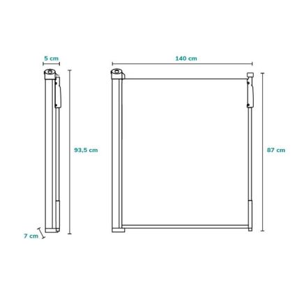 Lionelo - Beveiligingsbarrière TULIA zwart