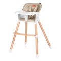 Lionelo - Chaise de repas 2 en 1 pour enfant KOEN Beige Sable