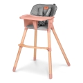 Lionelo - Chaise de repas 2 en 1 pour enfant KOEN Pink Rose